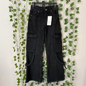 NWT Zara Black Cargo Pants